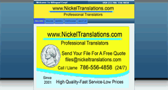Desktop Screenshot of nickeltranslations.com