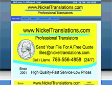 Tablet Screenshot of nickeltranslations.com